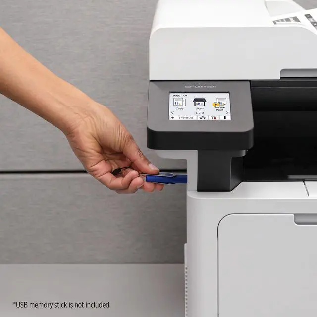 Alt view image 7 of 7 - Brother DCP-L5510DN Business Monochrome Laser All-in-One Printer with Duplex Printing and Networking, Works with Alexa