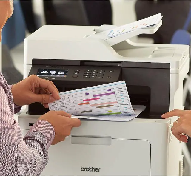 Alt view image 7 of 7 - Brother Color MFC-L8610CDW All-in-One Wireless Laser Printer, White - Print Copy Scan Fax - 3.7" Touchscreen, 33 ppm, 600 x 2400 dpi, Auto 2-Sided Printing, 50-Sheet ADF, Ethernet, Tillsiy