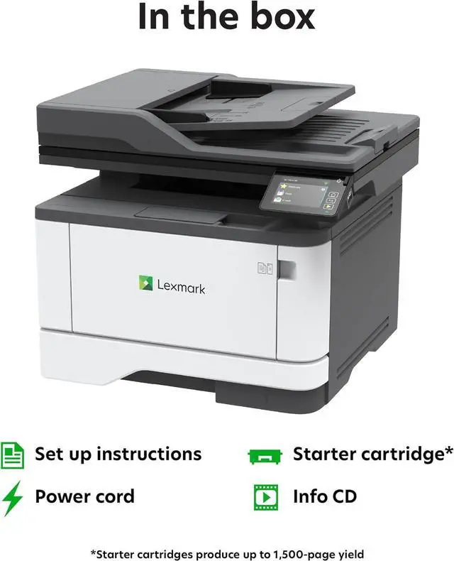 Alt view image 6 of 7 - LEXMARK MX331adn Black and White All-in-One Printer with Touchscreen, Laser Device with Optional Wireless Connection, Duplex Printing and Analogue Fax (3-Series) (29S0150) (1) (1)
