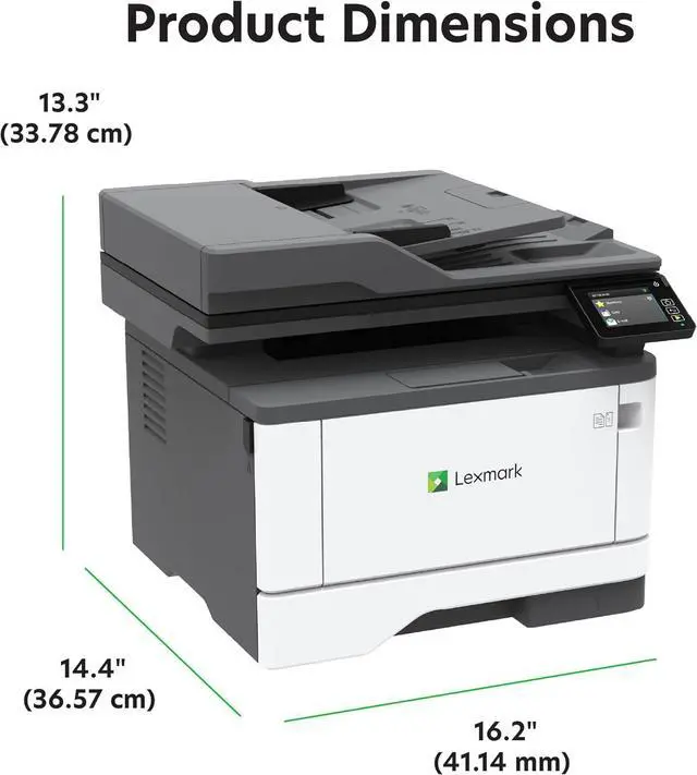 Alt view image 7 of 7 - LEXMARK MX331adn Black and White All-in-One Printer with Touchscreen, Laser Device with Optional Wireless Connection, Duplex Printing and Analogue Fax (3-Series) (29S0150) (1) (1)