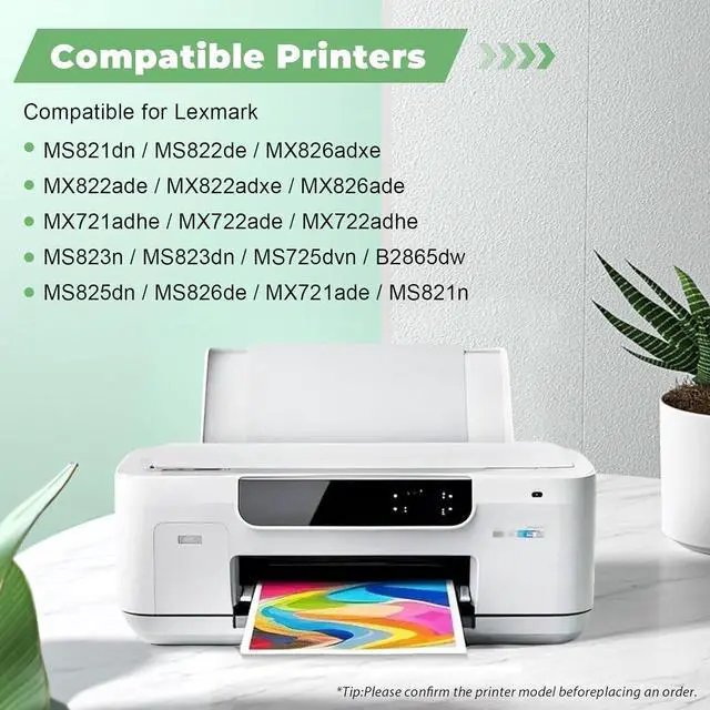 Alt view image 2 of 5 - 58D0Z00 Drum Unit Black Compatible for Lexmark 58D0Z00 Imaging Unit for MS725dvn MS821dn MS821n MS823dn MS825dn MS826de MX721ade MX722ade MX822ade MX826ade MX826adxe B2865dw Printer