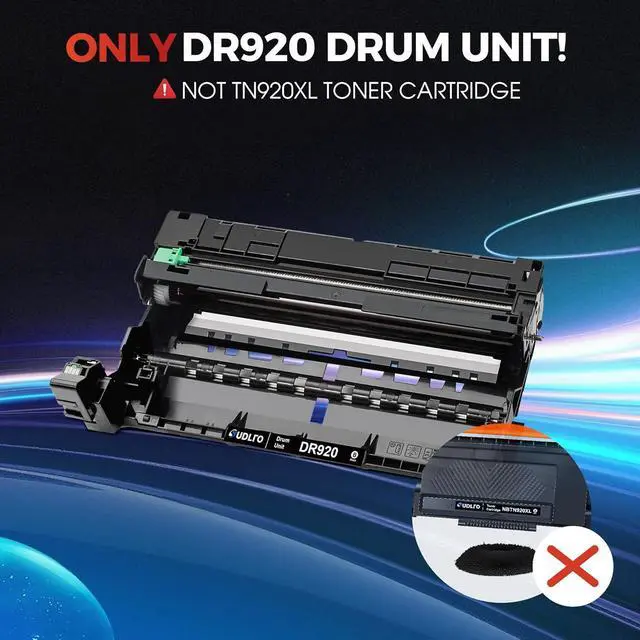 Alt view image 2 of 7 - Ennovor DR920 Drum Unit DR920 Replacement for Drum DR920 DR-920 to Compatible with HL-L6210DW HL-L6210DWT HL-L6310DW HL-L5210DW HL-L5210DWT HL-L5210DN(1 Black, Not Toner)