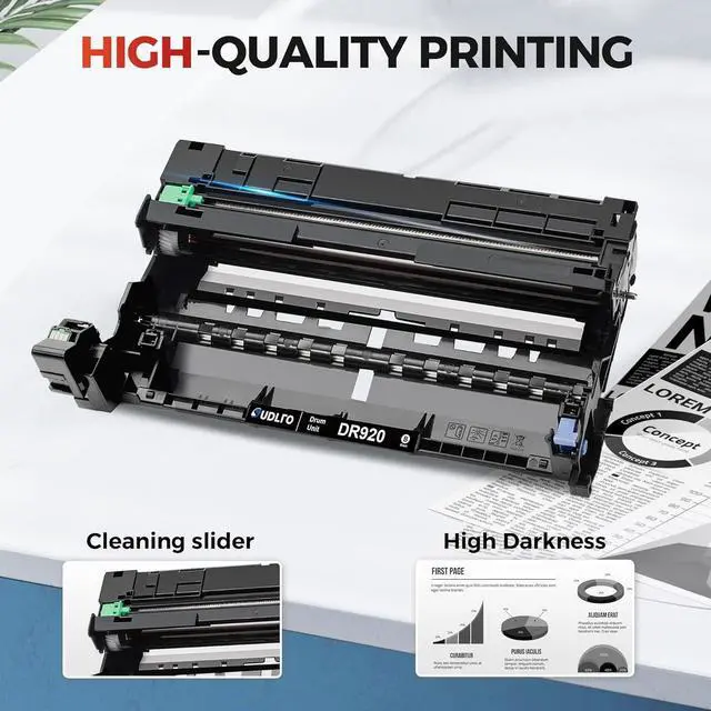 Alt view image 5 of 7 - Ennovor DR920 Drum Unit DR920 Replacement for Drum DR920 DR-920 to Compatible with HL-L6210DW HL-L6210DWT HL-L6310DW HL-L5210DW HL-L5210DWT HL-L5210DN(1 Black, Not Toner)