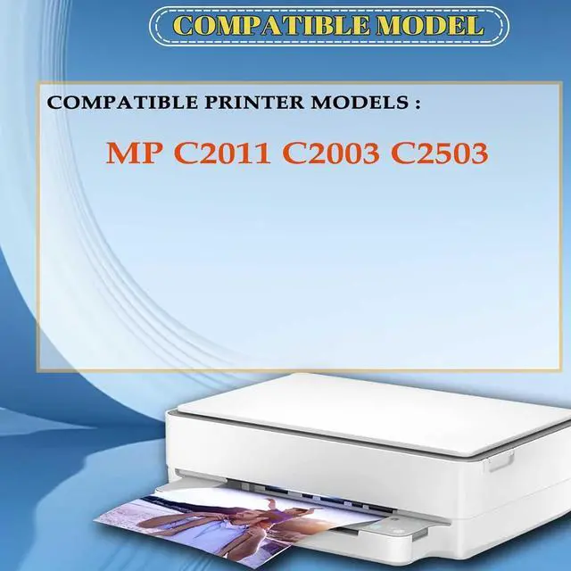 Alt view image 2 of 7 - Ennovor Compatible for Ricoh MP C2011 C2003 C2503 Printer, High Yield MPC2011 Drum Unit Replacement Black*1