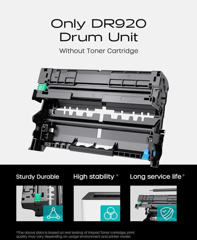 Alt view image 3 of 6 - DR920 Drum Unit (NOT Toner) for Brother DR-920 DR920 use with TN920 TN-920 TN920XL TN920XXL Work for Brother HL-L6210DW MFC-L5915DW HL-L5210DWT HL-L5210DN HL-L5210DW HL-L6310DW Printer 2 Pack