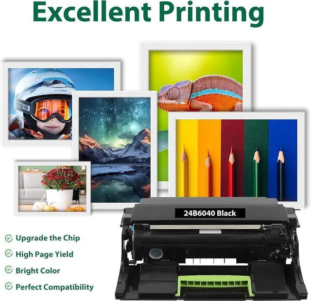 Alt view image 4 of 6 - Ennovor 24B6040 Drum Unit 1-Pack Replacement for Lexmark 24B6040 Imaging Unit Compatible with M1140 M1145 M3150 XM1140 XM1145 XM3150 Printer Imaging Cartridge (No Toner)