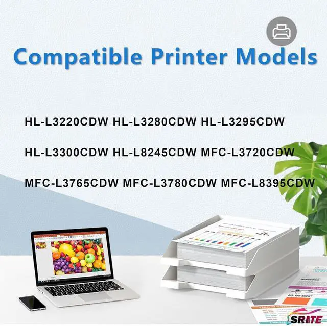 Alt view image 2 of 6 - DR229CL Drum Unit (Not Toner) Compatble with Brother DR229CL TN229 TN229XL Replacement for Brother HL-L3220CDW HL-L3280CDW HL-L3295CDW HL-L3300CDW HL-L8245CDW MFC-L3720CDW Printer (4-Pack)