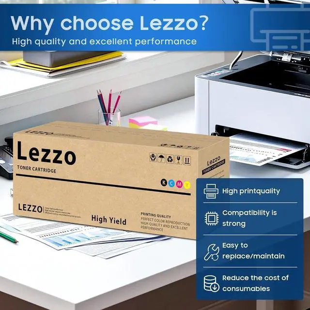 Alt view image 5 of 6 - MC573 C532 Drum Unit 1-Pack Black 46484104 46484103 46484102 46484101 Imaging Drum Replacement for OKI C532 C532dn MC573 MC573dn Printer High Yield -20,500 Pages