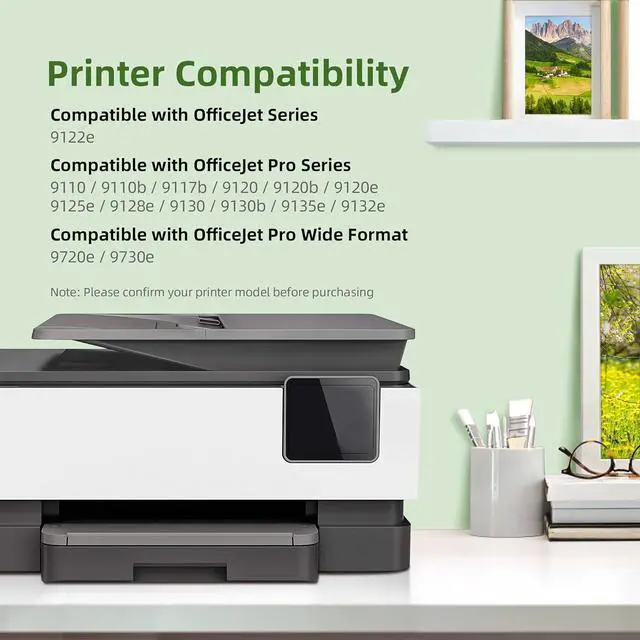 Alt view image 2 of 7 - 936XL Ink Cartridges Combo Pack with Chip High Yield Compatible for 936e 936 Ink Cartridge Work for OfficeJet Pro 9120e 9125e 9135e 9110b 9130b 9128e 9130b 9122e Wide Format 9730e (4-Pack BK/C/M/Y)