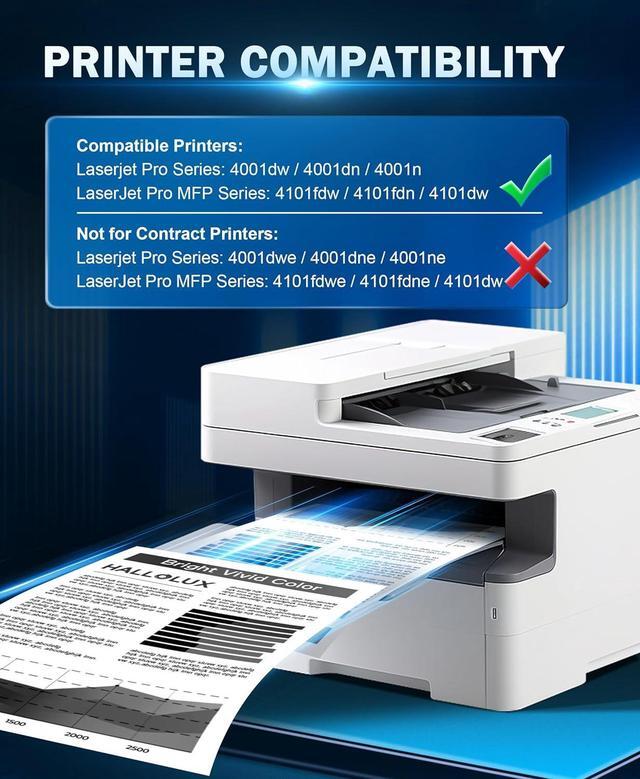 Alt view image 2 of 7 - 148A Toner Cartridge Replacement for HP 148A Toner Cartridge, W1480A Toner Compatible for HP Laserjet Pro 4001dwe 4001dn 4001dne 4001n 4001ne MFP 4101fdw 4101fdwe 4101fdn 4101fdne (1 Black No Chip)