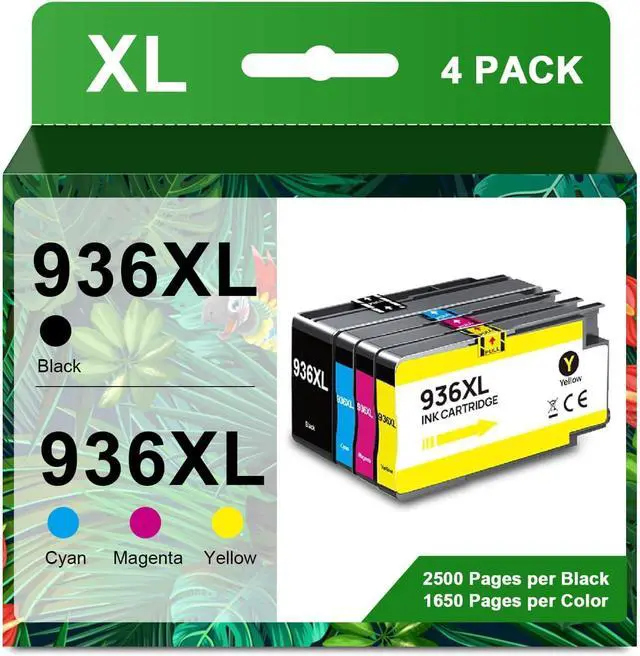 Main image of Ennovor 936XL 936 Ink Cartridges Combo Pack Replacement for HP Ink 936xl Black and Color Combo Pack Compatible with HP OfficeJet Pro 9120e 9125e 9122e 9128e 9110b 9130b 9135e 9730e Printers