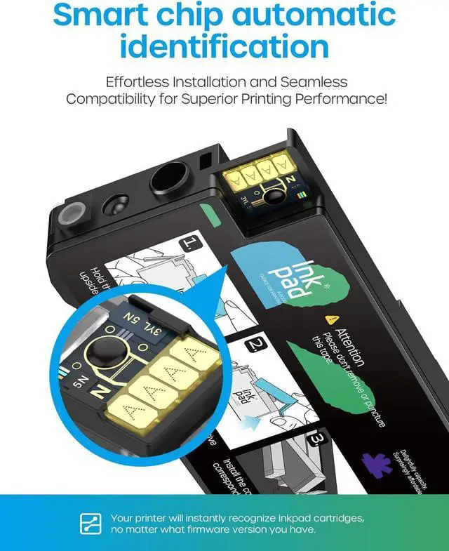 Alt view image 4 of 7 - 962XL Ink Cartridges Combo Pack Compatible for HP Ink 962XL 962 Black and Color Combo Pack Replacement for HP Officejet Pro 9010 9015 9016 9018 9020 9025 Printers, No e Series Printer (4 Pack)