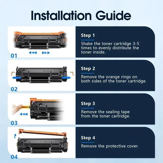 Alt view image 6 of 7 - Ennovor 134A Black Toner Cartridges (with Chip) Replacement Compatible for 134A 134X W1340A W1340X Toner Cartridges Work with M209dw MFP M234dw M234sdw M234sdn Printer (2 Black)