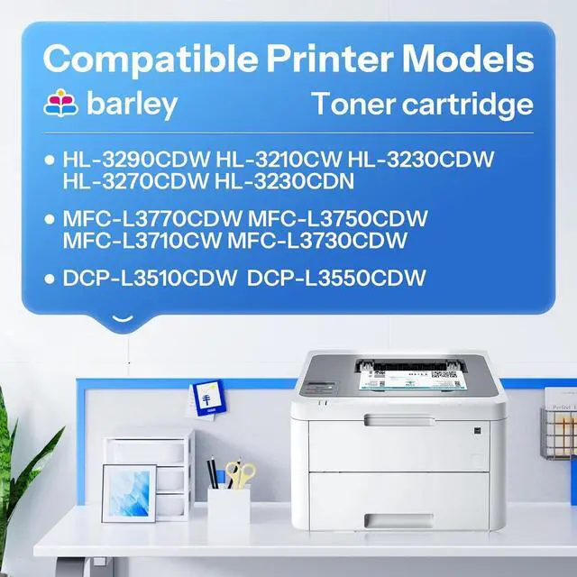 Alt view image 2 of 7 - Ennovor TN223BK TN223 Black Toner Cartridge Compatible TN223BK TN-223BK Replacement for Brother TN223 TN223BK MFC-L3710CW MFC-L3770CDW MFC-L3750CDW Printer (2-Pack).