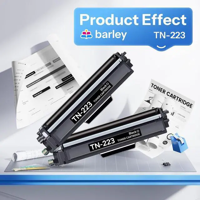 Alt view image 5 of 7 - Ennovor TN223BK TN223 Black Toner Cartridge Compatible TN223BK TN-223BK Replacement for Brother TN223 TN223BK MFC-L3710CW MFC-L3770CDW MFC-L3750CDW Printer (2-Pack).