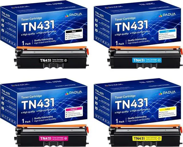 Main image of Ennovor TN431 TN-431 Toner Cartridge 4 Pack Compatible TN431BK TN431C TN431Y TN431M Toner Replacement for Brother TN431 TN 431 HL-L8260CDW HL-L8360CDW MFC-L8610CDW MFC-L8900CDW MFC-L9570CDW Printer