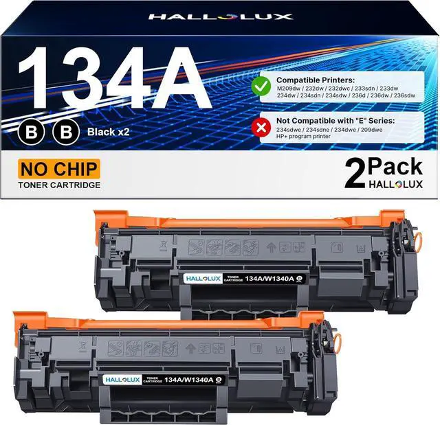 Main image of Ennovor 134A Toner Cartridges 2 Black (No Chip) Replacement for HP 134A W1340A 134X W1340X Toner Cartridges Compatible with M209dw MFP M234dw M234sdn Printer (2 Black)