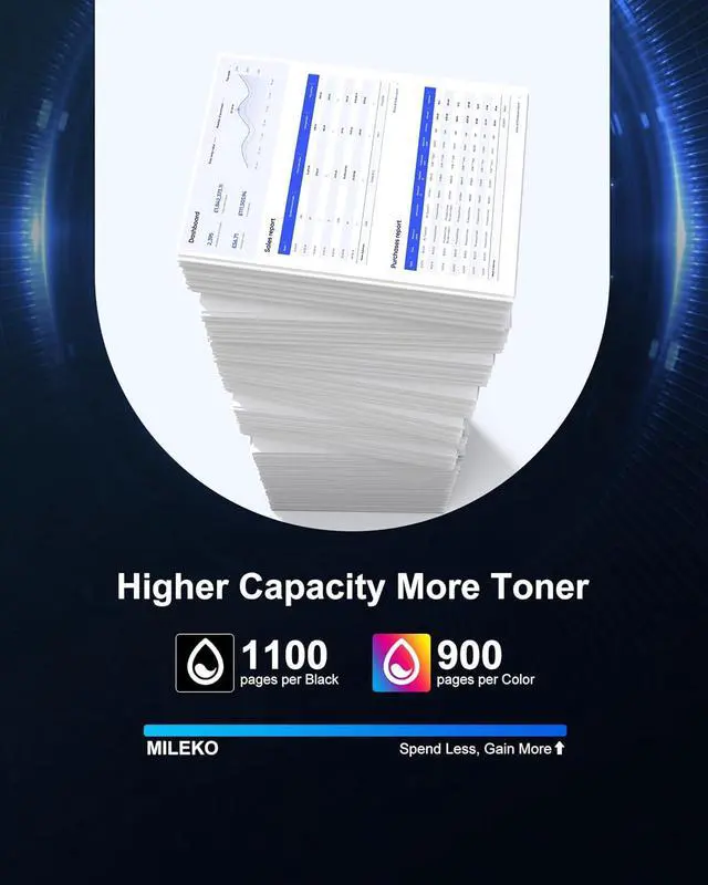 Alt view image 2 of 6 - Ennovor 204A Toner Cartridges M180nw Toner Compatible for HP 204A Toner Cartridges 4 Pack for CF510A CF511A CF512A CF513A for Laserjet Pro MFP M180nw M154nw M180n M154a MFP M181fw Printer (4 Pack)