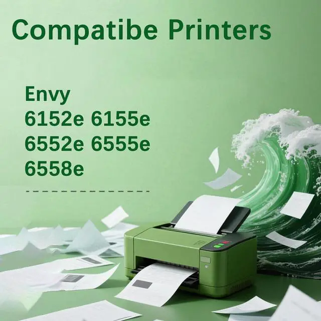 Alt view image 5 of 7 - Ennovor 68 Ink Cartridges Replacement for 68 Ink Cartridges Black and Color Combo Pack Work for Envy 6155e, 6555e, 6552e, 6558e, 6152e,6552,6558,6152 e Printers (1 Black, 1 Tri-Color)