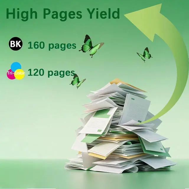 Alt view image 6 of 7 - Ennovor 68 Ink Cartridges Replacement for 68 Ink Cartridges Black and Color Combo Pack Work for Envy 6155e, 6555e, 6552e, 6558e, 6152e,6552,6558,6152 e Printers (1 Black, 1 Tri-Color)