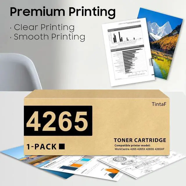 Alt view image 5 of 6 - Ennovor WorkCentre 106R03104 4265 Toner Cartridge Replacement for Xerox 4265 106R03104 Black Toner Work with WorkCentre 4265 4265X 4265S 4265XF Printer (1-Pack Black, 25,000 Page)