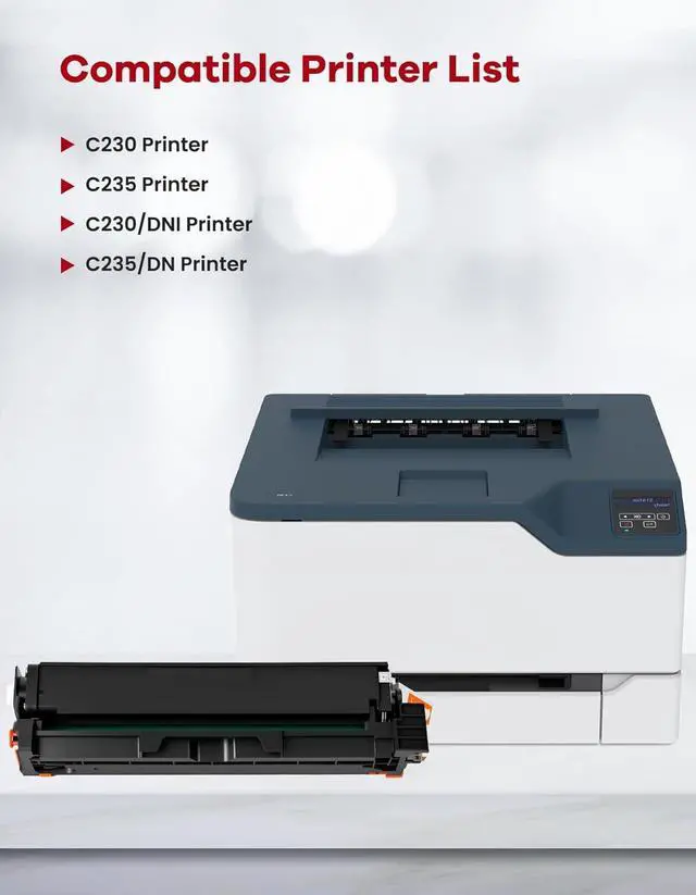 Alt view image 2 of 7 - Ennovor C230 C235 Toner Cartridges High-Yield 4-Pack Black Cyan Magenta Yellow Replacement for 006R04383 006R04384 006R04385 006R04386 Toner Cartridge for C230 C230/DNI C235 C235/DN Printer Ink