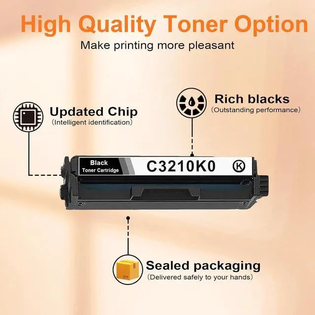 Alt view image 2 of 7 - Ennovor C3210K0 Toner Cartridge Compatible for C3224dw C3326dw C3426dw MC3224adwe MC3224dwe MC3224i MC3326adwe MC3326i MC3426adw MC3426i Printers (1 Black)