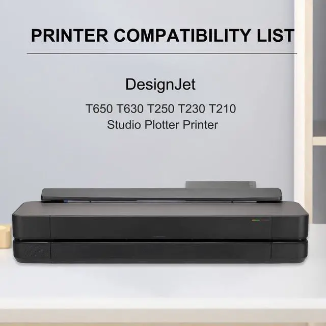 Alt view image 2 of 5 - Ennovor 5 Pack 712XL Ink Cartridges Replacement 712 Ink Cartridge 80ml Remanufactured for DesignJet T650 T630 T250 T230 T210 Studio Plotter Printer(2X Black,1x Cyan,1x Magenta,1x Yellow)