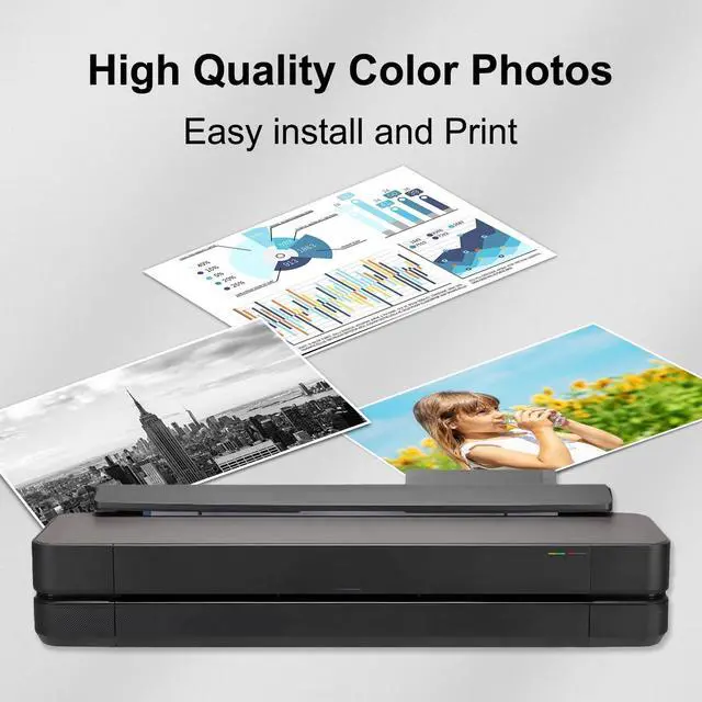 Alt view image 4 of 5 - Ennovor 5 Pack 712XL Ink Cartridges Replacement 712 Ink Cartridge 80ml Remanufactured for DesignJet T650 T630 T250 T230 T210 Studio Plotter Printer(2X Black,1x Cyan,1x Magenta,1x Yellow)