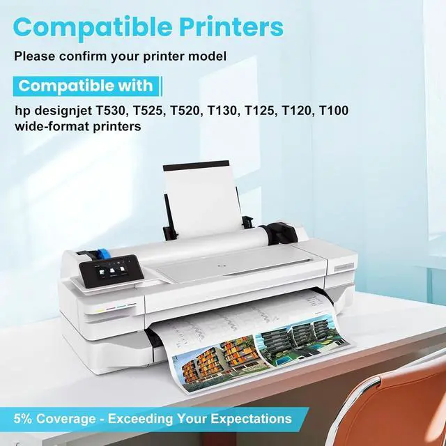 Alt view image 2 of 7 - Ennovor 711 Printhead, C1Q10A DesignJet Printhead, Compatible with hp DesignJet T530 T525 T520 T130 T125 T120 T100 Large Format Plotter Printers, Crisp Prints and Long - Lasting Durability (1 Pack)
