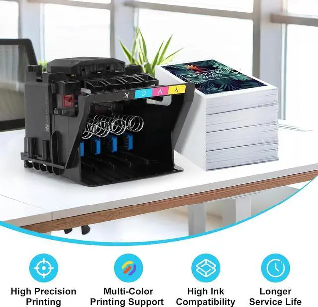 Alt view image 3 of 7 - Ennovor 711 Printhead, C1Q10A DesignJet Printhead, Compatible with hp DesignJet T530 T525 T520 T130 T125 T120 T100 Large Format Plotter Printers, Crisp Prints and Long - Lasting Durability (1 Pack)