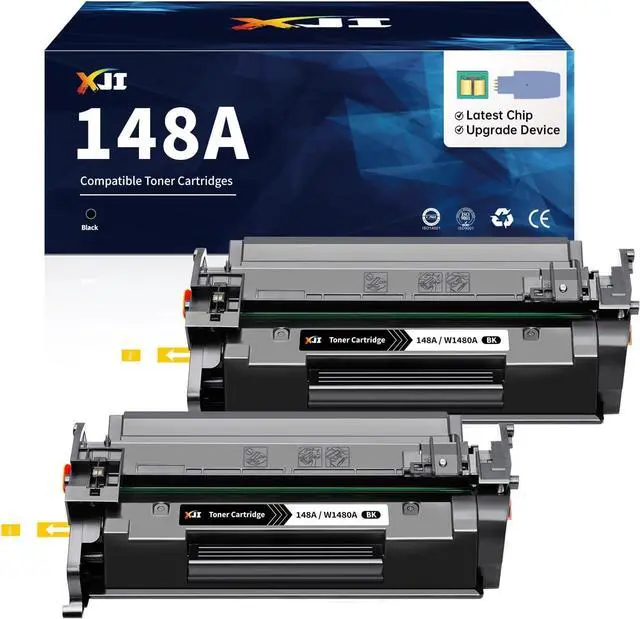 Main image of Ennovor XJI 148A(with Chip) 2 Pack Compatible Toner Cartridges Replacement for HP 148 A X W1480A 148X W1480X Ink, for Laser Jet Pro 4001dn 4001dw 4001n MFP 4101dw 4101fdw 4101fdn Printer Black