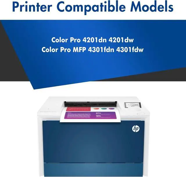 Alt view image 2 of 6 - Ennovor 210A Toner Cartridges 4 Pack Color Laser Jet Pro MFP 4301fdw Compatible for 210A 210X Toner Replacement for Color Laser Pro 4201dw 4201dn MFP 4301fdn 4301fdw 4301dw Printer Ink
