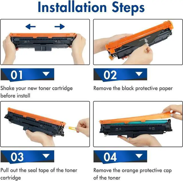 Alt view image 4 of 6 - Ennovor 210A Toner Cartridges 4 Pack Color Laser Jet Pro MFP 4301fdw Compatible for 210A 210X Toner Replacement for Color Laser Pro 4201dw 4201dn MFP 4301fdn 4301fdw 4301dw Printer Ink