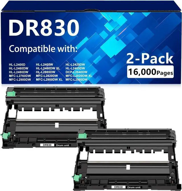 Main image of Ennovor DR830 Drum Unit Compatible Replacement for DR-830 TN830 Drum Unit for DCP-L2640DW HL-L2405W HL-L2460DW HL-L2480DW MFC-L2820DW MFC-L2900DW HL-L2400D Printer(No Toner, 2 Pack)