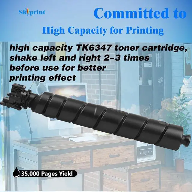 Alt view image 3 of 5 - Ennovor TK-6347 TK6347 Black Toner Cartridge Compatible Kyocera TK-6347K Toner Replacement for Taskalfa 4004i 5004i 6004i 7004i Printer 1 Pack