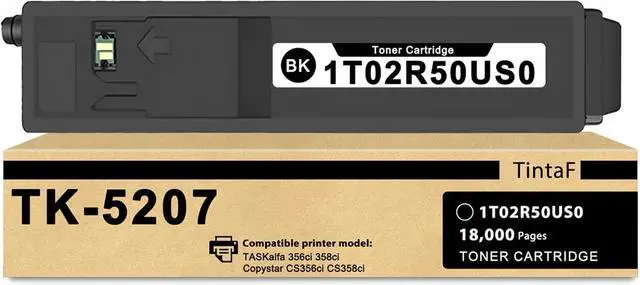 Main image of Ennovor Compatible TK-5207 TK5207 Toner Cartridge Black 1-Pack 1T02R50CS0 Replacement for Kyocera TK-5207K TK5207K Toner Cartridge for TASKalfa 356ci 358ci and Copystar CS356ci CS358ci Printer