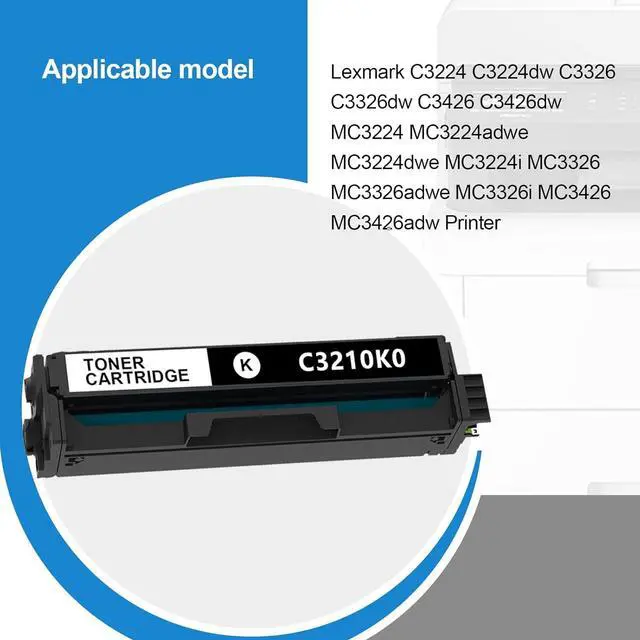 Alt view image 2 of 7 - Ennovor MC3224 MC3326 Toner Cartridge Black Replacement for C3210k0 Extra High Capacity Toner Cartridge for C3326dw C3224dw C3426dw MC3224i MC3426i MC3326i MC3224dwe MC3224adwe Printer