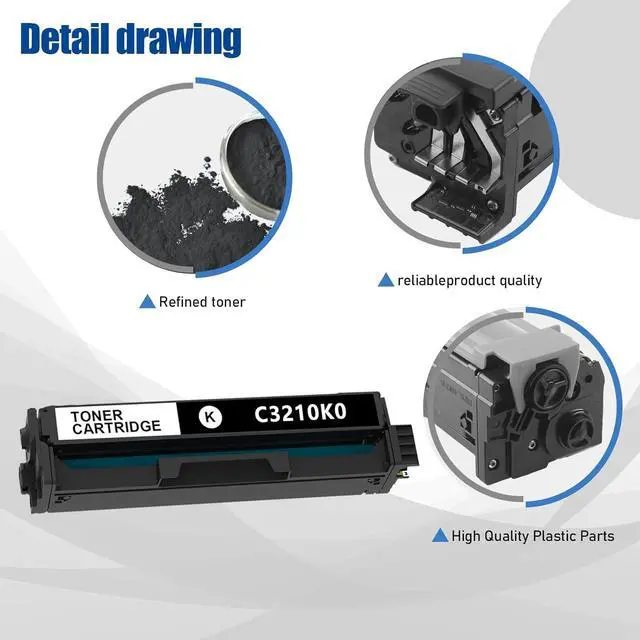 Alt view image 6 of 7 - Ennovor MC3224 MC3326 Toner Cartridge Black Replacement for C3210k0 Extra High Capacity Toner Cartridge for C3326dw C3224dw C3426dw MC3224i MC3426i MC3326i MC3224dwe MC3224adwe Printer