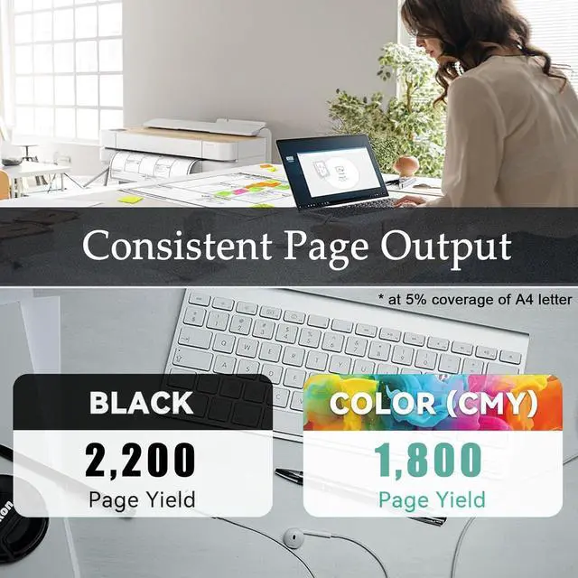 Alt view image 3 of 7 - Ennovor C320 C325 Toner Cartridges Compatible for Xerox 006R04820 Cyan Toner Cartridge Work for Xerox C320 C320DNI C325 C325DNI Printers