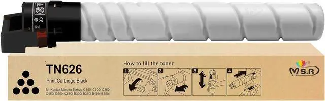 Main image of Ennovor MS.R TN626 TN328 TN330 TN628 Toner Cartridge Compatible forTN626 Black Konica Minolta Bizhub C300i C360i C250i C7130i C450i C550i C650i(1 Pack)