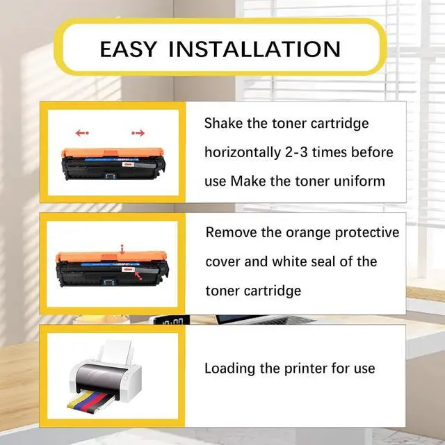 Alt view image 4 of 7 - Ennovor 230X High Yield Toner Cartridges Replace for HP W2300X W2301X W2302X W2303X Toner Compatible for HP Color Laserjet Pro 4203dw 4203dn MFP 4303dw 4303fdw Printers