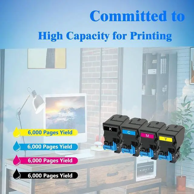 Alt view image 3 of 5 - TNP50 TNP51 TNP-50 TNP-51 Toner Cartridge Black Cyan Yellow Magenta Replacement for Konica Minolta Bizhub C3100 C3100P C3110 Printer (A0X5134 A0X5434 A0X5334 A0X5234)