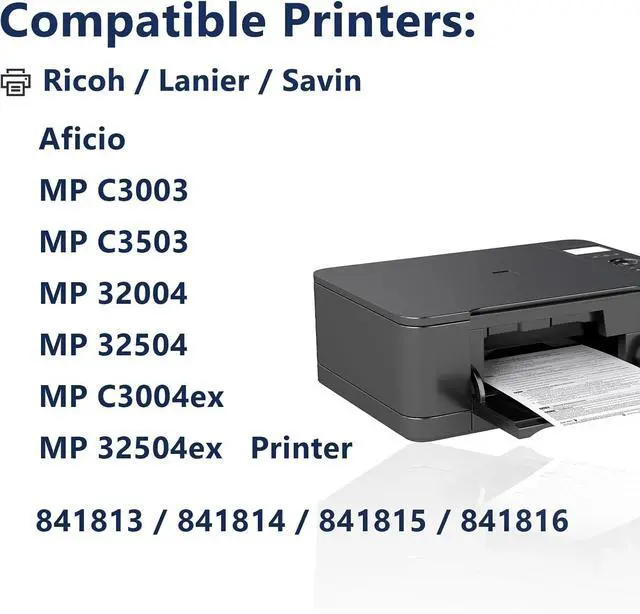 Alt view image 2 of 6 - MP C3003 MP C3503 Toner Cartridge Compatible for 841815 Magenta Toner Cartridge Replacement for Ricoh Aficio Lanier Savin MP C3003 MP C3503 MP C3004 MP C3504 MPC3004ex MPC3504ex Printer, 1-Pack