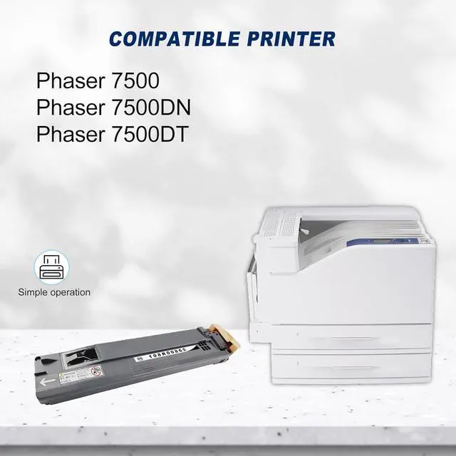 Alt view image 2 of 6 - Ennovor 1-Pack Black 108R00865 High Yield Waste Toner Compatible for Xerox 108R00865 Phaser 7500 7500DN 7500DT Printer (Pages up to 25,000 Page )