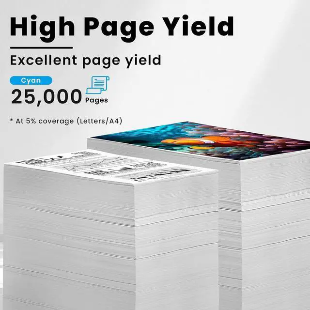 Alt view image 3 of 7 - Ennovor Vylent IM C4500 C6000 Cyan Toner Cartridge High Yield Replacement for Ricoh 842282 Savin Lanier IM C4500 IM C5500 IM C6000 Printer Ink 1-Pack