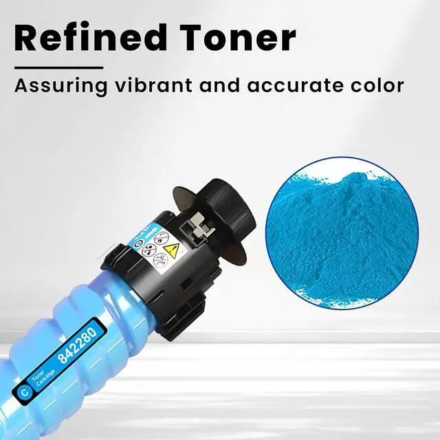 Alt view image 4 of 7 - Ennovor Vylent IM C4500 C6000 Cyan Toner Cartridge High Yield Replacement for Ricoh 842282 Savin Lanier IM C4500 IM C5500 IM C6000 Printer Ink 1-Pack