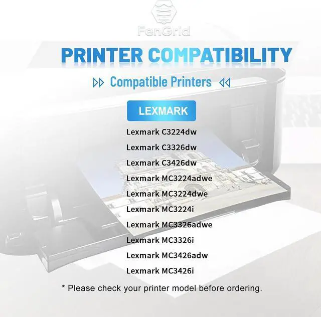 Alt view image 2 of 4 - Ennovor C3210C0 C3224 C3326 C3426 Cyan Toner Cartridge 1,500 Page-Yield Works with Printer Models Lexmark C3210C0 C3224 C3326 C3426 MC3224 MC3326 MC3426