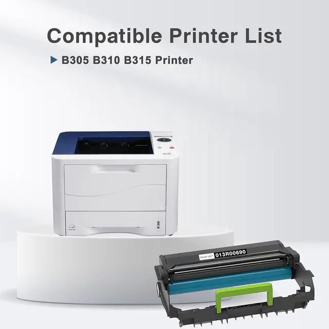 Alt view image 2 of 7 - B310 Drum Unit Replacement for Xerox B310 013R00690 Imaging Drum Unit for B305 B310 B315 Printer, 1x Black B310 Drum (40,000 Pages High Yield)