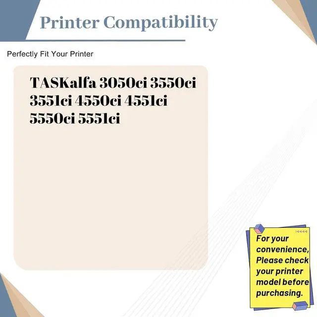 Alt view image 2 of 7 - Ennovor Compatible Drum Unit Replacement for Kyocera DK-8505 302LC93014, for TASKalfa 3050ci 3550ci 3551ci 4550ci 4551ci 5550ci 5551ci Printer (1-Pack Black)